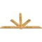 Ekena Millwork Kennewick Rough Sawn Timber Gable Bracket, Western Red Cedar, 96"W x 52"H x 2"D x 6"F, 13/12 Pitch GBW096X52X0206KEN00RWR - alternate 5